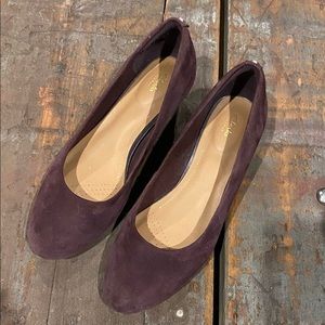 Clarks Artisan Suede leather wedges